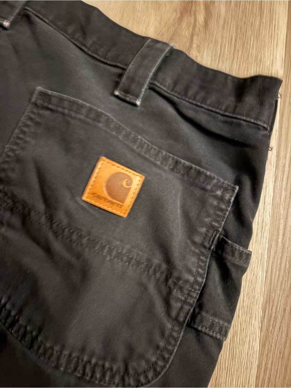 Black relaxed fit carhartt carpenter pants - Picture 5 of 5